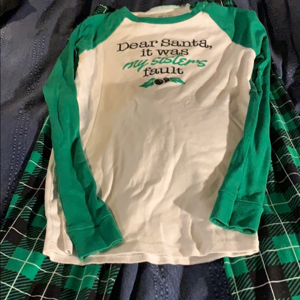 Dear Santa it was my sister’s fault Christmas PJs